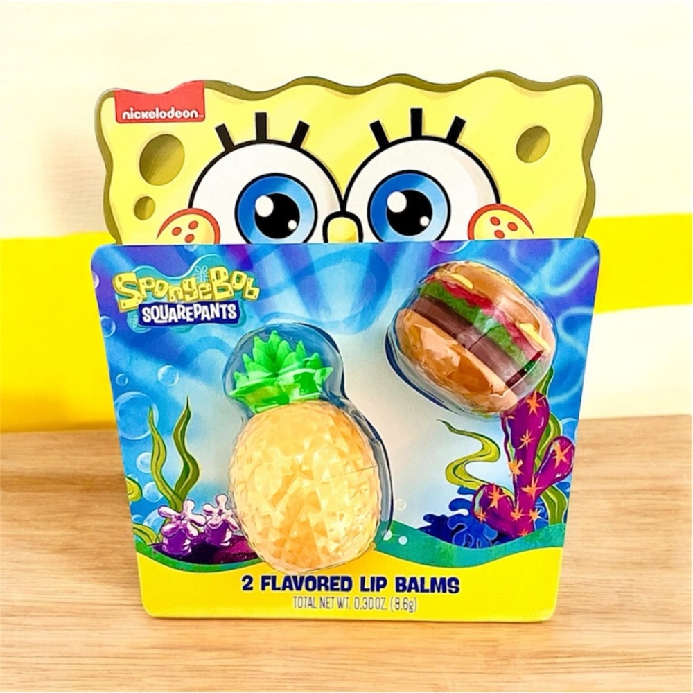 New SpongeBob flavored lip balm set